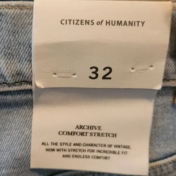 Citizens of Humanity Isola Jeans 32 Button Fly Cropped Bootcut Raw Hem NWT - Picture 9 of 16